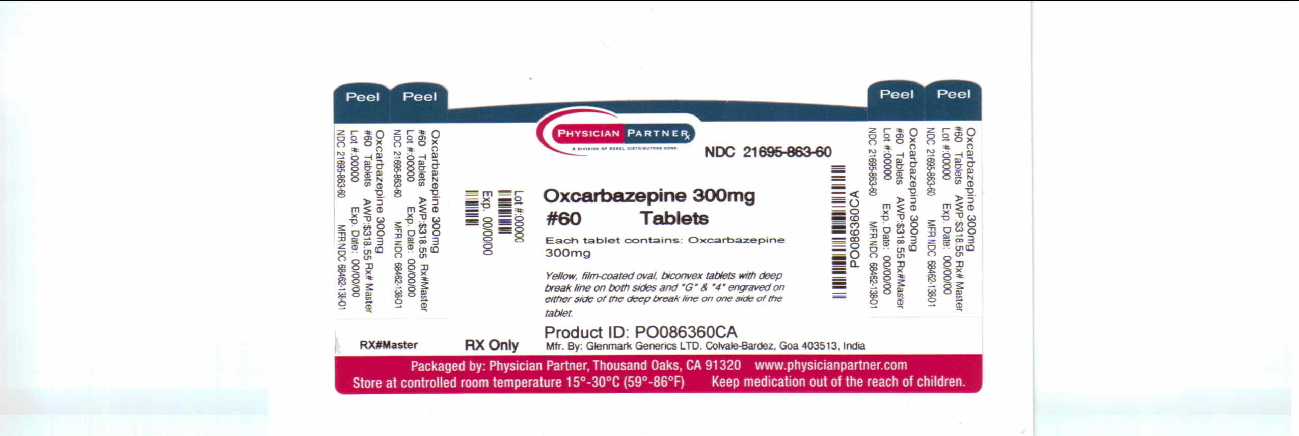 Oxcarbazepine 300mg