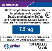 7.5 mg 100 Count Bottle Label