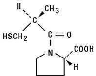 Chemical Structure - Captopril
