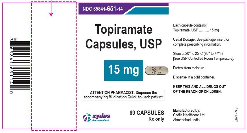 Topiramate Capsules (Sprinkle), 15 mg