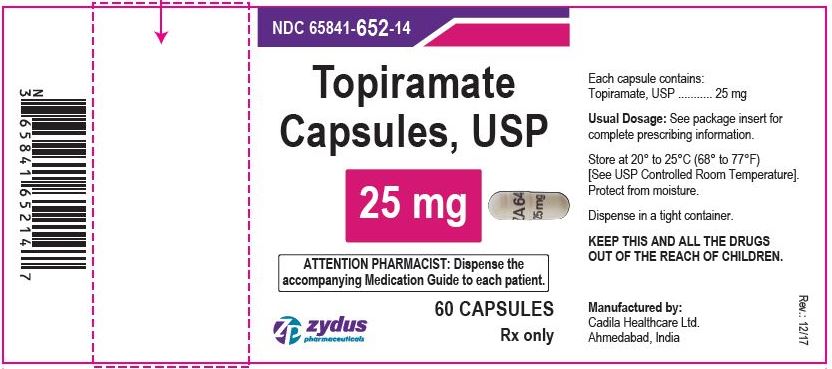 Topiramate Capsules (Sprinkle), 25 mg
