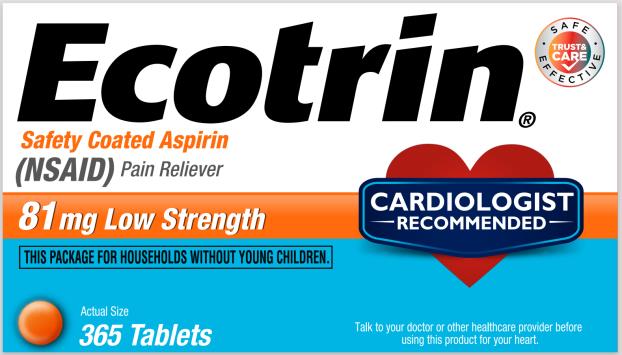 PRINCIPAL DISPLAY PANEL

Ecotrin®
Safety Coated Aspirin (NSAID) Pain Reliever
81 mg Low Strength 

365 Tablets
