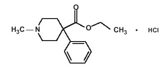 meperidine hydrochloride structural formula
