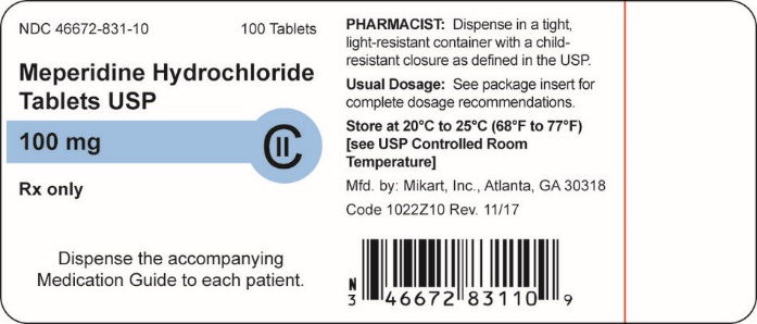 100 mg container label