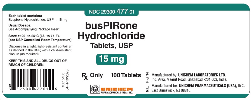 Buspirone 15 mg -100T New NDC
