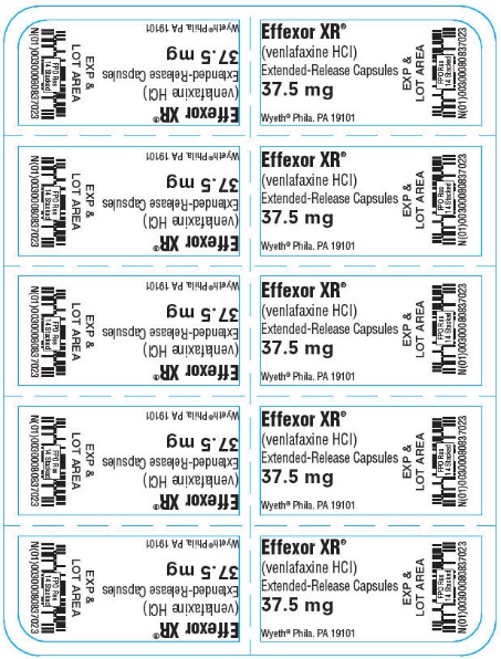 Principal Display Panel - 37.5 mg Capsule Blister Pack