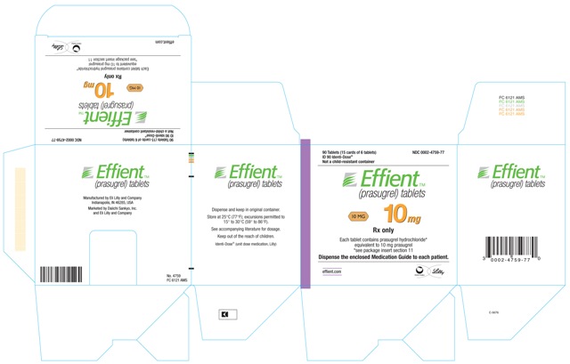 
									PACKAGE LABEL – Effient 10 mg ID 90
								