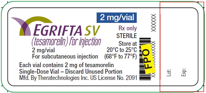 Principal Display Panel - 2 mg Vial Label