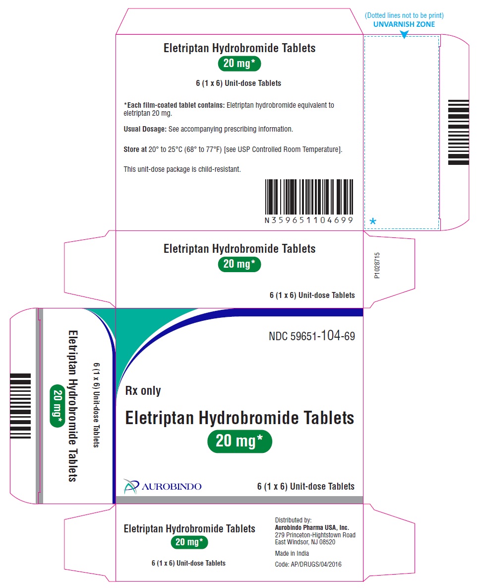 PACKAGE LABEL-PRINCIPAL DISPLAY PANEL-20 mg (1x6) Carton
