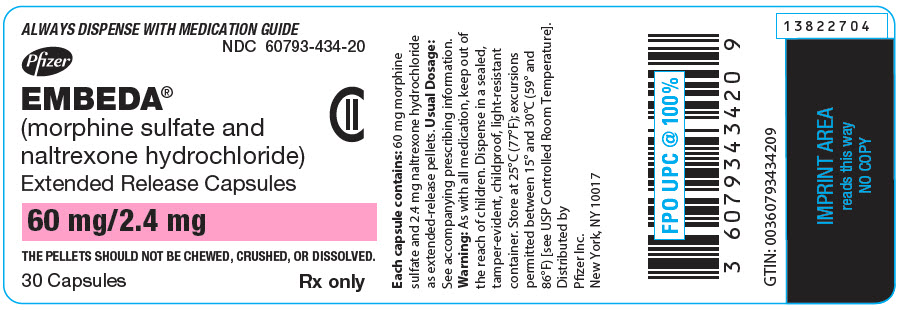 PRINCIPAL DISPLAY PANEL - 30 Capsule Bottle Label - 434