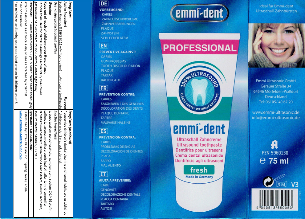 Emmi-dent Fresh | Sodium Fluoride Paste, Dentifrice Breastfeeding