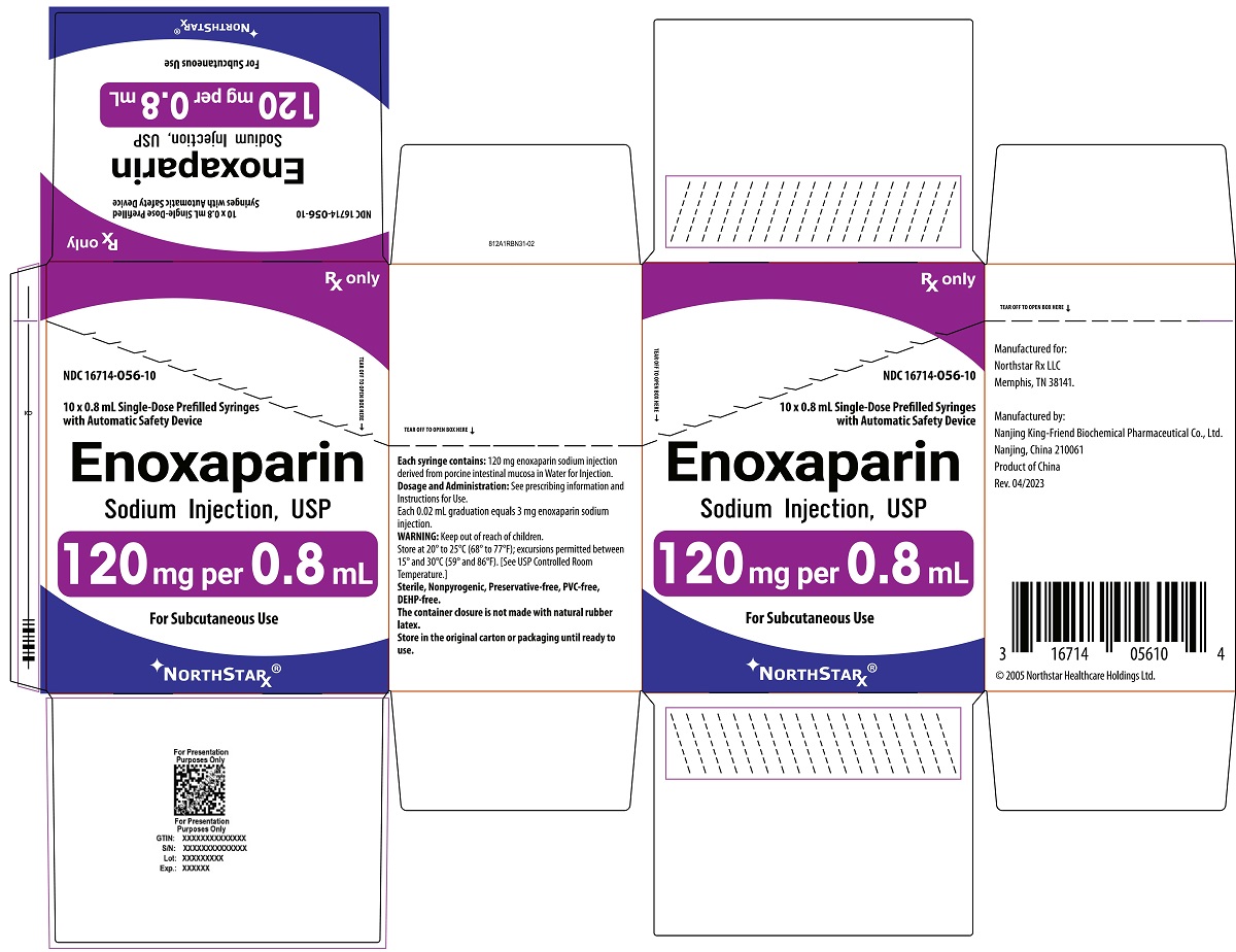 Principal Display Panel – Enoxaparin Sodium Injection, USP 120 mg Northstar Carton