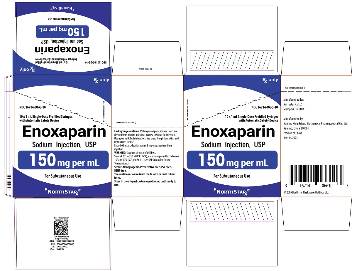 Principal Display Panel – Enoxaparin Sodium Injection, USP 150 mg Northstar Carton