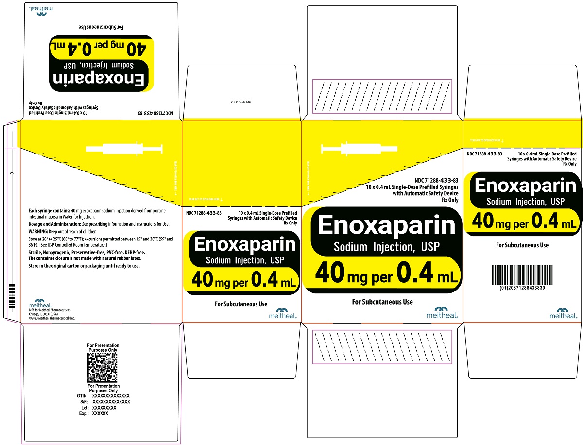 Principal Display Panel – Enoxaparin Sodium Injection, USP 40 mg Carton