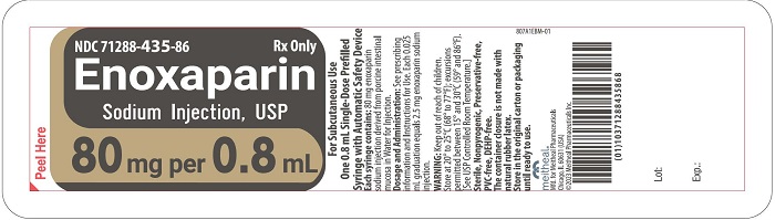 Principal Display Panel – Enoxaparin Sodium Injection, USP 80 mg Blister Pack Label