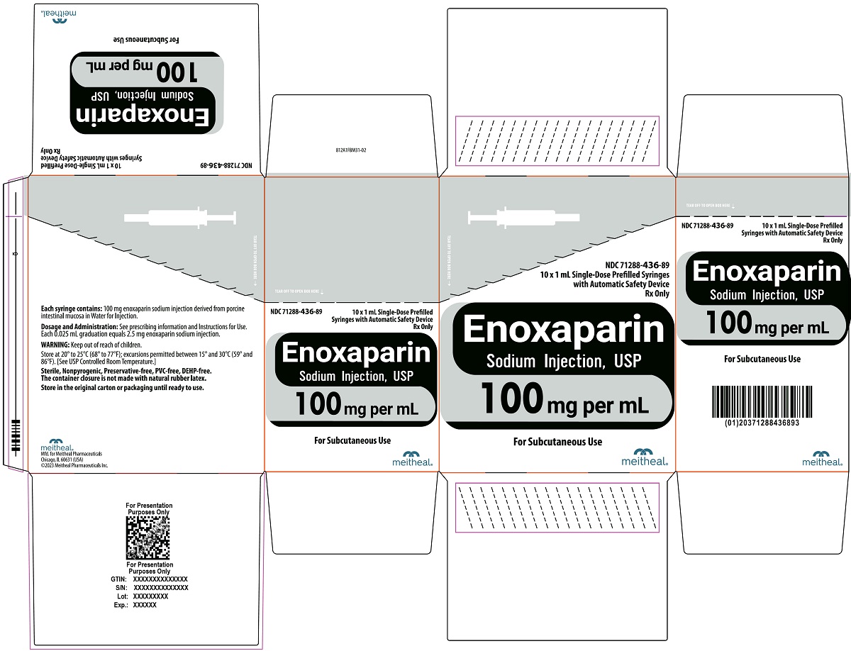 Principal Display Panel – Enoxaparin Sodium Injection, USP 100 mg Carton