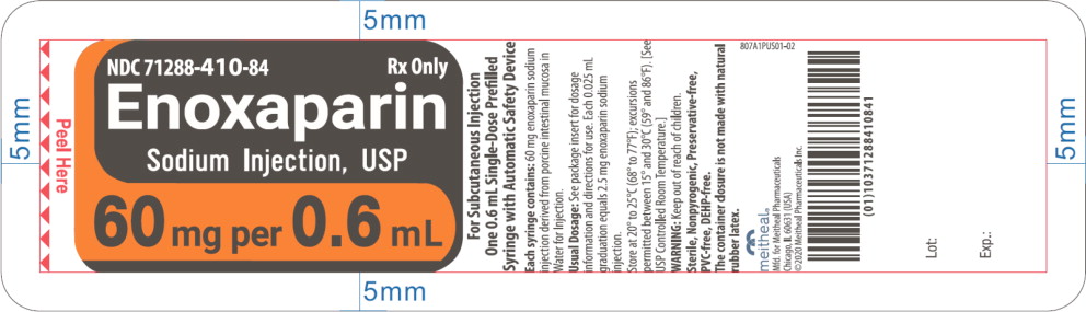 Principal Display Panel – Enoxaparin Sodium Injection, USP 60 mg Blister Pack Label