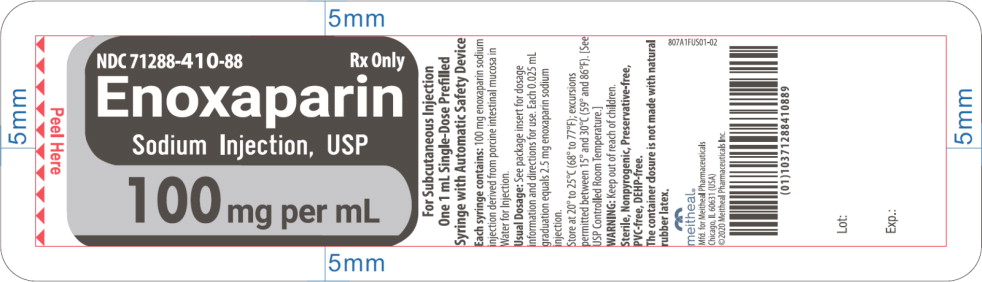 Principal Display Panel – Enoxaparin Sodium Injection, USP 100 mg Blister Pack Label