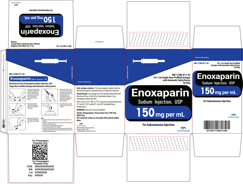 Principal Display Panel – Enoxaparin Sodium Injection, USP 150 mg Carton