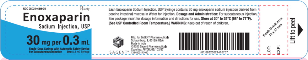 PACKAGE LABEL – PRINCIPAL DISPLAY PANEL – Syringe Blister Label
