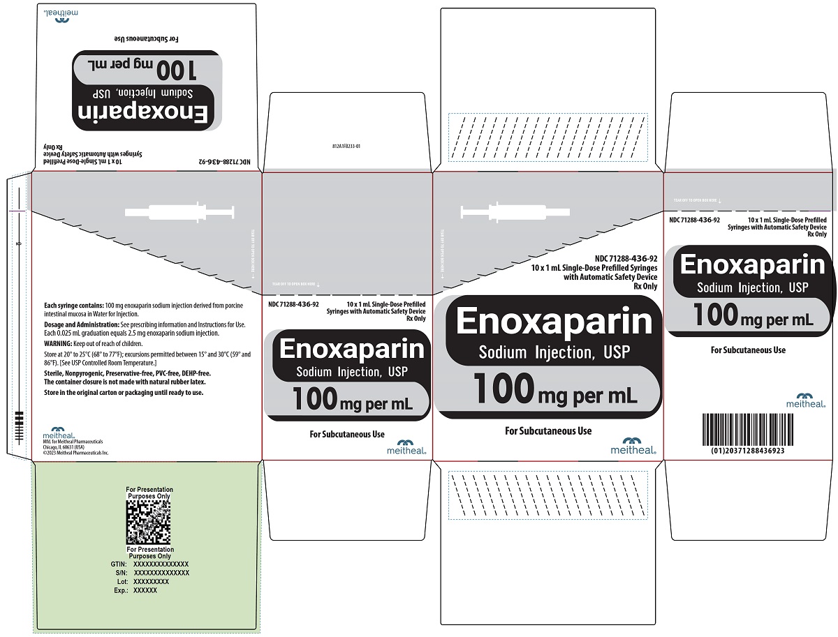 Principal Display Panel – Enoxaparin Sodium Injection, USP 100 mg Carton