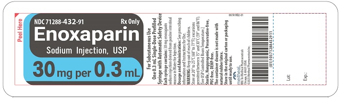 Principal Display Panel – Enoxaparin Sodium Injection, USP 30 mg Blister Pack Label