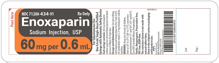 Principal Display Panel – Enoxaparin Sodium Injection, USP 60 mg Blister Pack Label