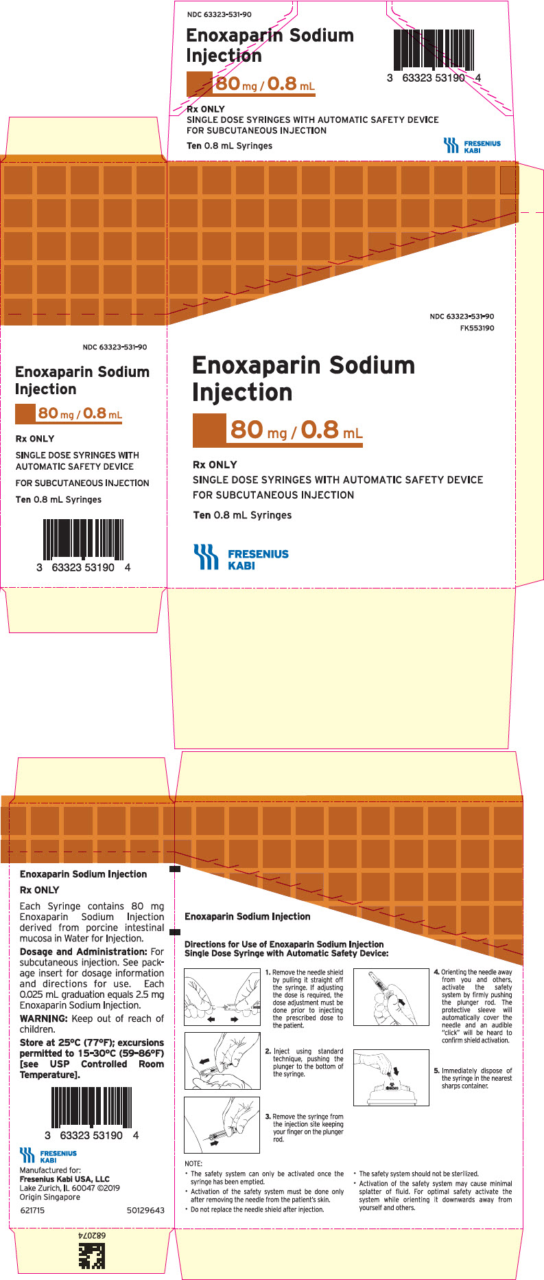 PRINCIPAL DISPLAY PANEL - 80 mg/0.8 mL Syringe Carton