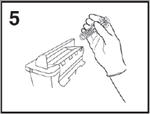 Dispose of syringe/needle guard assembly in approved sharps container.