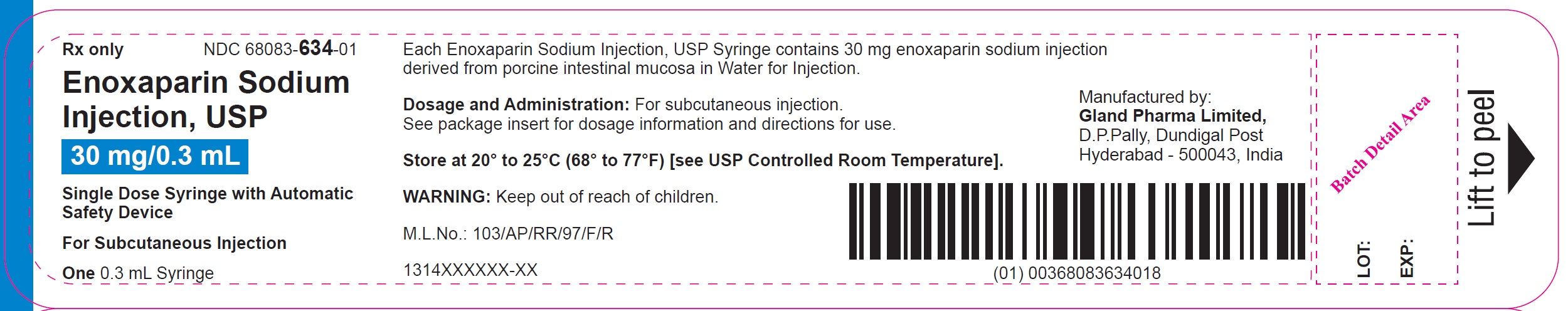 enoxaparin-spl-blister-label-30 mg