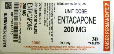 Entacapone 200 mg Label