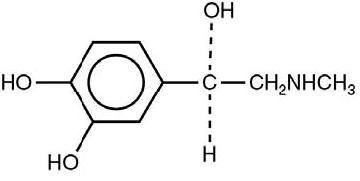 Structural Formula of Epinephrine
