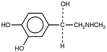 structural formula epinephrine
