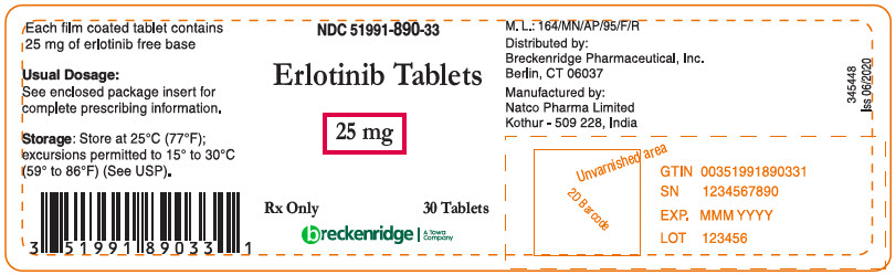 Principal Display Panel - 25 mg Tablet Bottle Label