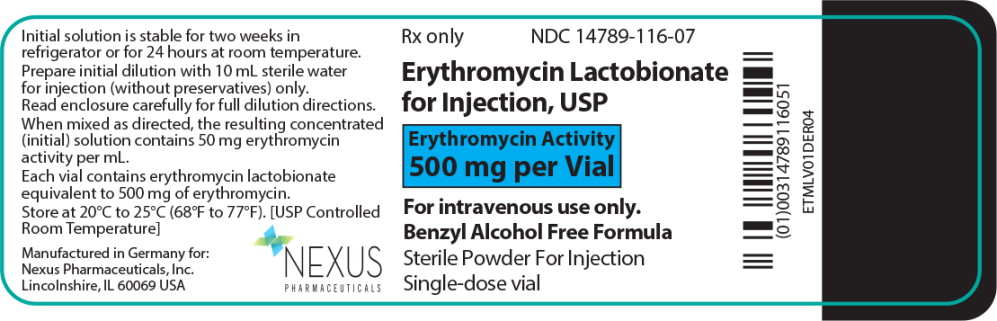 Principal Display Panel - 500 mg Vial Label
