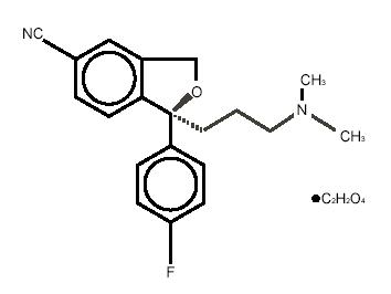Escitalopram structural formula