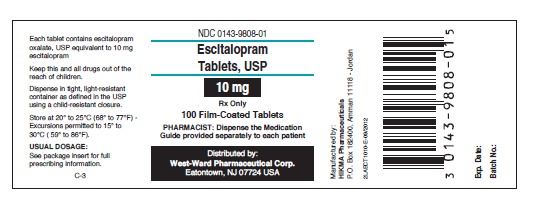 Escitalopram Tabs USP 10 mg 100s