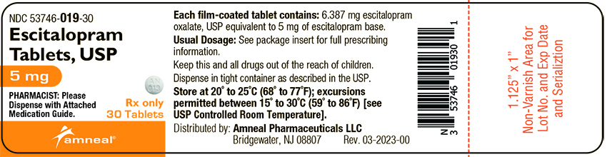 5 mg 30 ct label