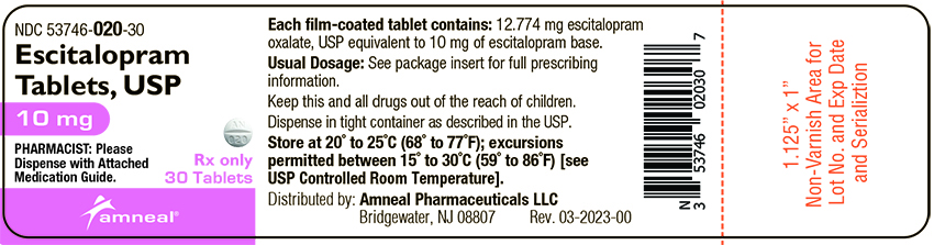 10 mg 30 ct label