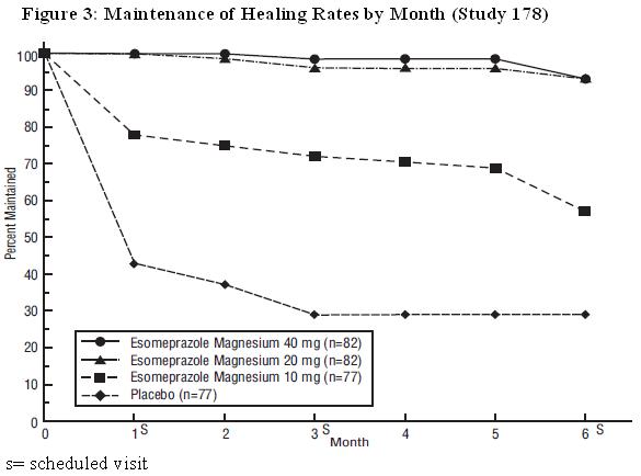 Figure 3: Maintenance of Healing Rates by Month (Study 178)