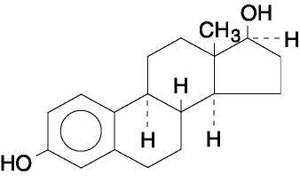 Estradiol - structural formula