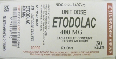 PRINCIPAL DISPLAY PANEL - 400 mg Box of Unit Dose Label