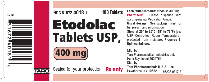 Principal Display Panel - 400 mg Tablet Bottle Label