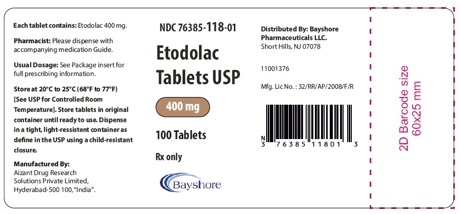 PRINCIPAL DISPLAY PANEL 400 mg Container Label