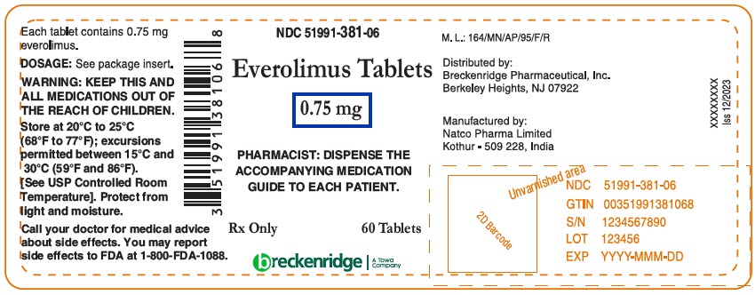 PRINCIPAL DISPLAY PANEL - 0.75 mg Tablet Bottle Label
