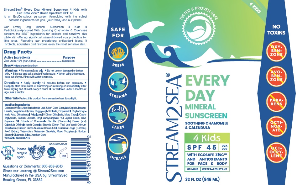 EVERY DAY MINERAL SUN SCREEN 4 KIDS SPF 45 (946mL) - LABEL
