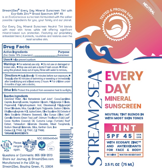 EVERY DAY MINERAL SUN SCREEN TINT SPF 45 (75mL) - LABEL
