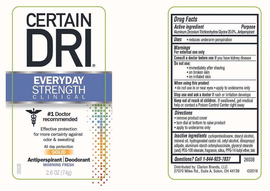 CERTAIN DRI EVERYDAY STRENGTH CLINICAL Label