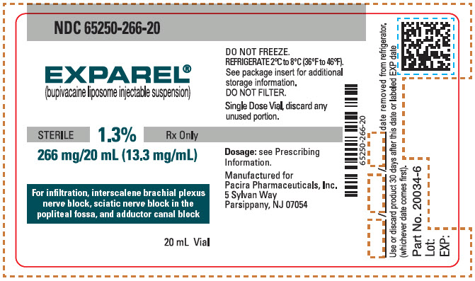Principal Display Panel - 266 mg/20 mL Vial Label