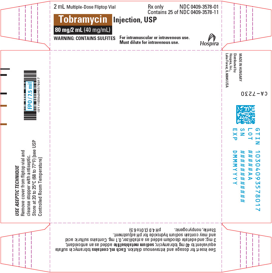PRINCIPAL DISPLAY PANEL - 80 mg/2 mL Vial Tray